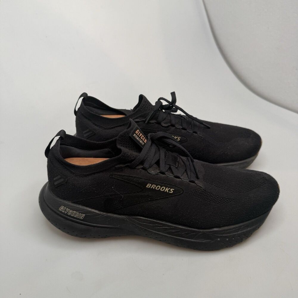 Brooks Glycerin 21 StealthFit Running Shoes Men's 9.5 EU 43 Black No Insoles GUC - Picture 6 of 14